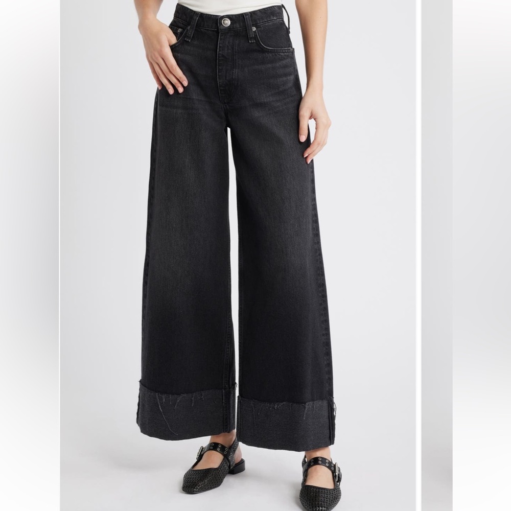 Sofie Cuffed High Waist Wide-Leg Jean